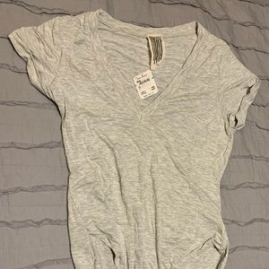 NWT Free People Vneck T-shirt Bodysuit